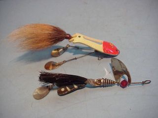 Pair Pflueger Classic Metal Spinner Bait Spoons