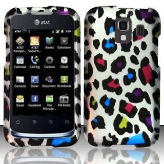 PINK PURPLE GREEN LEOPARD PRINT HARD COVER CASE FOR HUAWEI FUSION II 2 