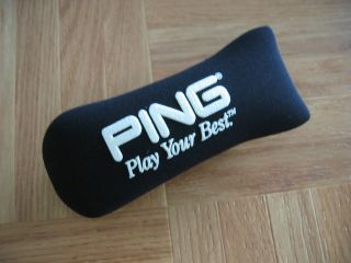 PING PLAY YOUR BEST BLACK ANSER BLADE PUTTER HEAD COVER HEADCOVER 