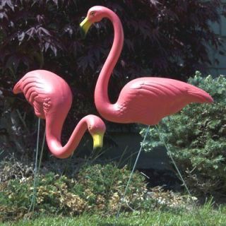 PINK FLAMINGOS Don Featherstone Lawn Ornament