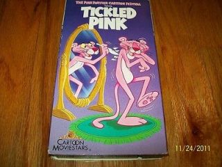 TICKLED PINK VHS EXCELLENT CONDITION THE PINK PANTHER CARTOON FESTIVAL 
