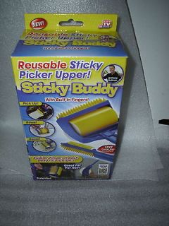 STICKY BUDDY reusable sticky picker upper w/ Free Travel size ~ As 