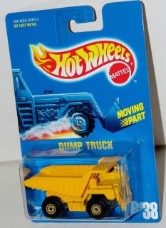 Hot Wheels Dump Truck   Plastic Dumper Yellow CTs Collector #38 