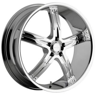 20 inch Devino Flawless chrome wheels rims 5x120 +35