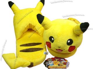   listed NEW TAKARA Nintendo Pokemon Pikachu Plush Doll Slipper Slippers