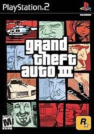 Playstation 2 PS2 game GRAND THEFT AUTO III complete w/manual, case 