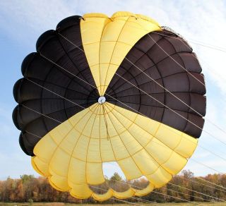 Security Crossbow 26ft Round reserve skydiving parachute canopy