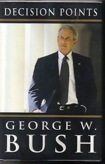 President George W. Bush signed book Decision Points