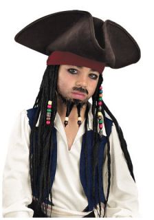   Disneyland Captain Jack Sparrow Pirate of the Carribean Hat   EUC