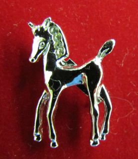   Costume Jewelry Silver Tone Horse Pin or Brooch NEW 1 x 3/4