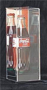 Acrylic Coca Cola Coke Bottle Premium Single Display Case Holder w 