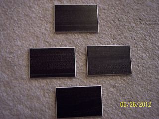 Plastic Black w/ White Core Engraving Machine Name Tags 2x3 Beveled 