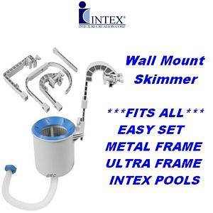INTEX DELUXE WALL MOUNT SWIMMING POOL SURFACE SKIMMER BASKET 58949E
