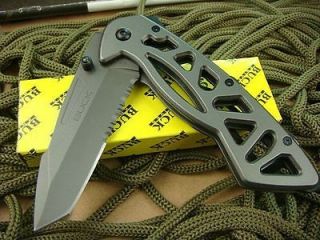 Buck green Clip Folding Folder Pocket Tactical Survival Hunting Knife 