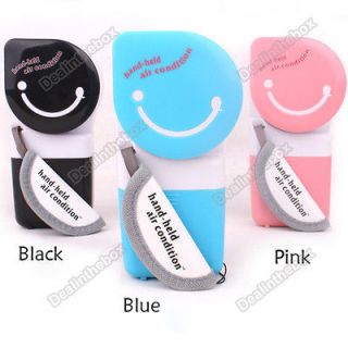 USB Mini Portable Handheld Air Conditioner Cooler Fan 3 Color 