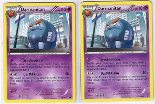 DARMANITAN X2 60/99 Rare Pokemon cards B&W Next Destinies new