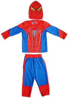 AMAZING SPIDERMAN MOVIE Boys Kids Fancy Dress Costume Outifit Clothes 