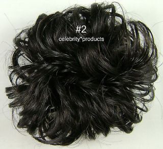   Darkest Brown 3 Hair Ponytail Holder Wig America Pageant Hairpiece