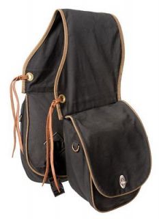   Deluxe Dark Brown Oiled and Insulated Trail Bag Horse Tack Equine