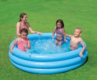 INTEX Crystal Blue Kids Outdoor Inflatable 66 Swimming Pool  58446EP