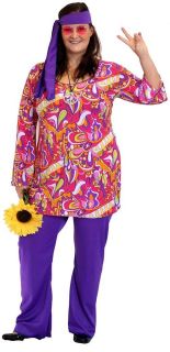 1960S/1970S/Flower Power LADIES HIPPY fancy Dress Costume sizes sml 