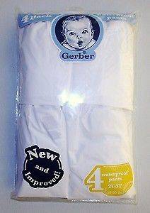 Gerber Waterproof Plastic Training Pants Size 3T (4 Pairs)