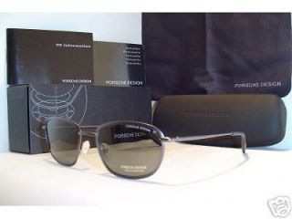 NEW Porsche Design P2003C Sunglasses, Silver Frame / Green Lens