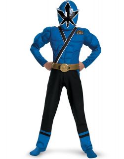 Power Ranger Blue Ranger Samurai Classic Muscle Child Halloween 
