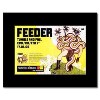 FEEDER   Tumble and Fall   Black Matted Mini Poster
