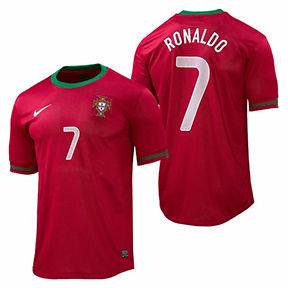 Nike Cristiano Ronaldo Portugal Home Soccer Jersey Red Euro 2012 