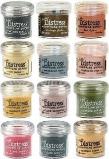 LOT SALE   5 COLORS OF TIM HOLTZ DISTRESS EMBOSSING POWDERS