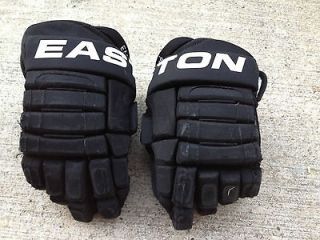 Easton SE6C 13 Pro Stock Hockey Gloves Black Colorado Eagles 054