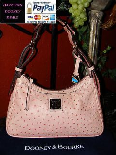  Bourke EUC Pink Ostrich Embossed Leather Hobo PRETTY IN PINK WOW