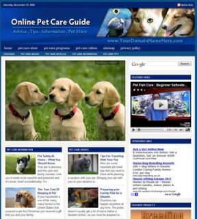 Established PET CARE Website For Sale .(Websites by SITEGAP)