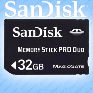 GENUINE SanDisk 32GB Memory Stick Pro Duo MSPD for Sony PSP Ericsson 