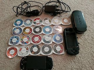 Newly listed PSP 3000 Piano Black Handheld System, 20 games, case, 2 