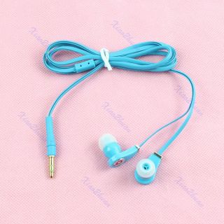   5mm Earbud Earphone Headset For iphone  MP4 Player PSP CD Blue