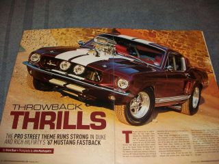 1967 Mustang Fastback Pro Street Article Throwback Thrills
