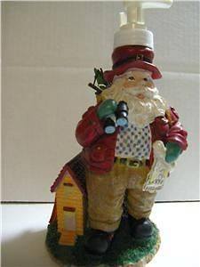 NEW Hiker Santa Claus Christmas Soap Lotion Dispenser