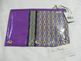 Vera Bradley PURPLE PUNCH Rare PENCIL POUCH Case BAG, ONLY ONE 
