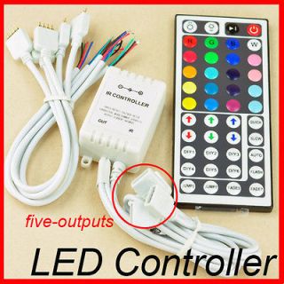 44 Key IR Remote Control Controller For 5050 RGB LED Light Strip Five 