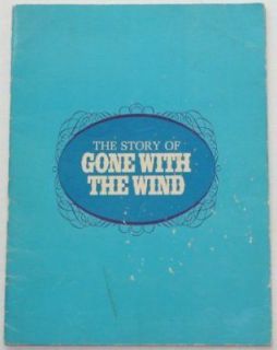 GONE WITH THE WIND  Orig. 1968 36 page Movie Program