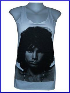   Top Jim Morrison Retro ROCK Hippie Psychedelic Free Sz Thin Cotton