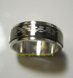   Fertility Seeds Stainless Steel Fashion Revolving Ring Sz 5.5,6,7,10