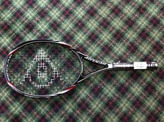 Dunlop AeroSkin Biomimetic Black Widow Tennis Racquet 4 1/8 STRUNG NEW