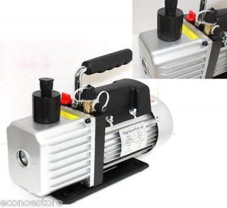5CFM Rotary Vane Vacuum Pump 1/4HP Refrigerant HVAC R134a R410a R22