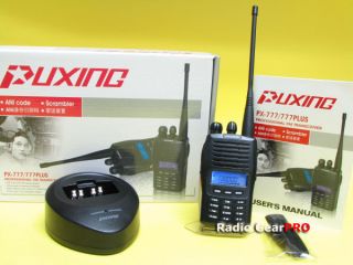 Puxing PX 777 PLUS VHF Scrambler ANI earpiece PX777+
