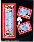   SNOWMAN & PENQUIN TABLE RUNNER & PLACEMATS Pattern ~~ Quilting PATTERN