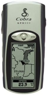 Cobra GPS 500 18 Parrell Ch WAAS Enable Rand McNally Base Map Free 