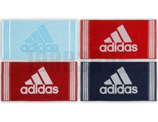 New Adidas Active Towel Gym Run Swim Squash Badminton Sport Red Blue 